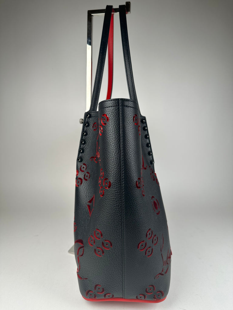Christian Louboutin Small Cabarock Loubinthesky Perforated Leather Tote