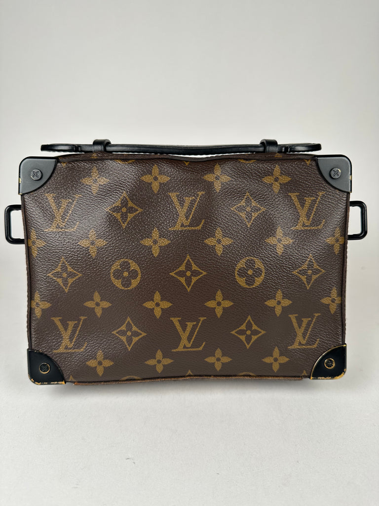 Louis Vuitton Handle Soft Trunk Monogram Macassar Brown in Coated