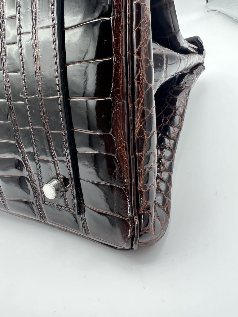 Hermes JPG Shoulder Birkin 42 Bag Fuchsia Porosus Crocodile Bag