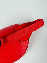LOUIS VUITTON X SUPREME Epi Luggage Tag Set Black Red 239427